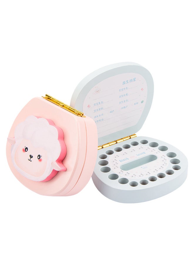Deciduous Teeth Commemorative Box Wooden Boys And Girls Deciduous Teeth Box Children's Teeth Collection Storage Box Baby's Teeth Falling Storage Box - Image 5