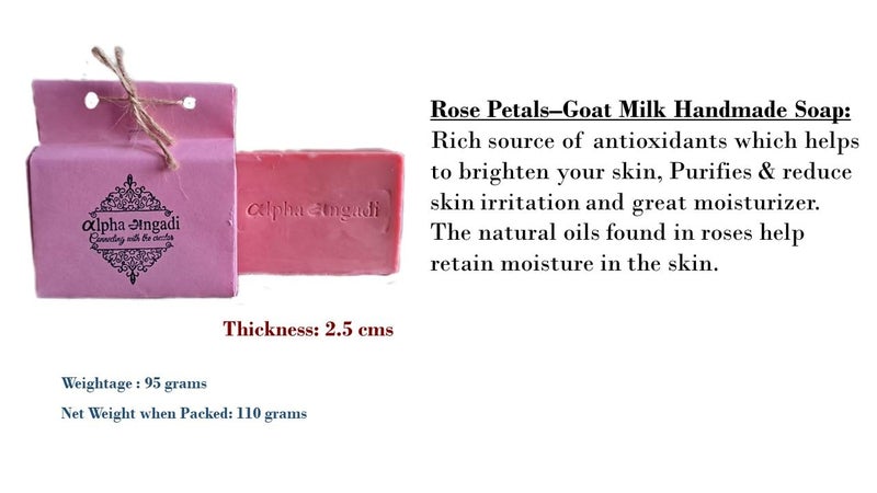 lpha ngadi ALPHA ANGADI GOATMILK Handmade Bathing SOAPS at 3 Flavours ROSE PAPAYA POTATO with goatmilk and vitamin E all at just rupees 360 - Image 3