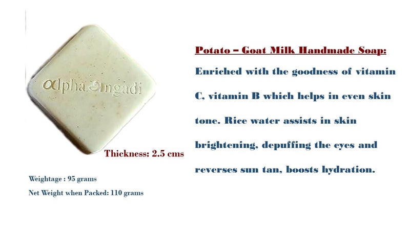 lpha ngadi ALPHA ANGADI GOATMILK Handmade Bathing SOAPS at 3 Flavours ROSE PAPAYA POTATO with goatmilk and vitamin E all at just rupees 360 - Image 4