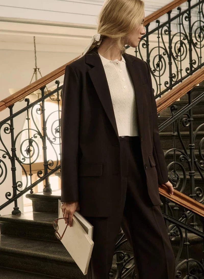 Lichi Suiting trousers with waist pleats