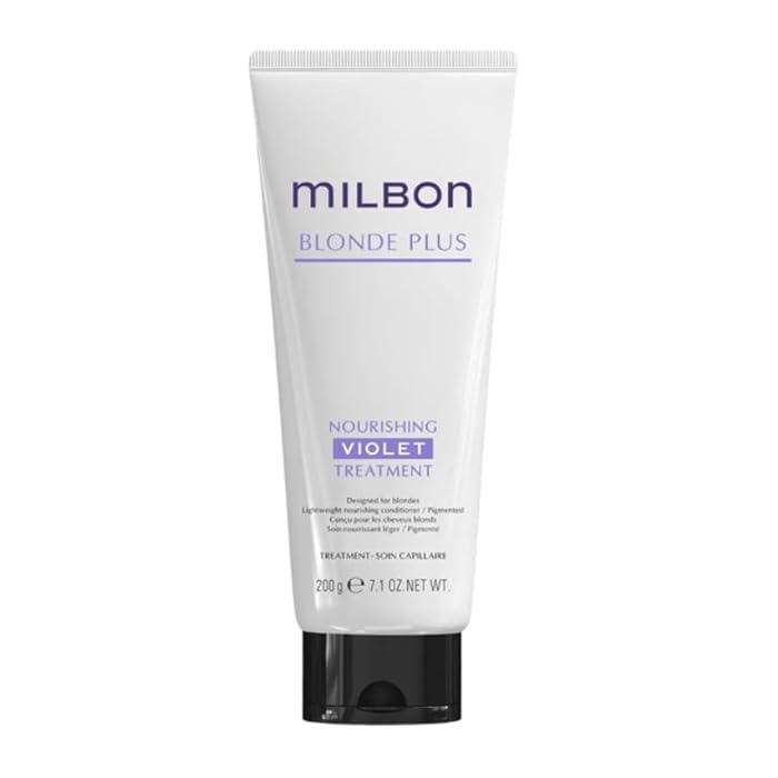Milbon BLONDE PLUS Nourishing Violet Treatment, 7.1 Oz