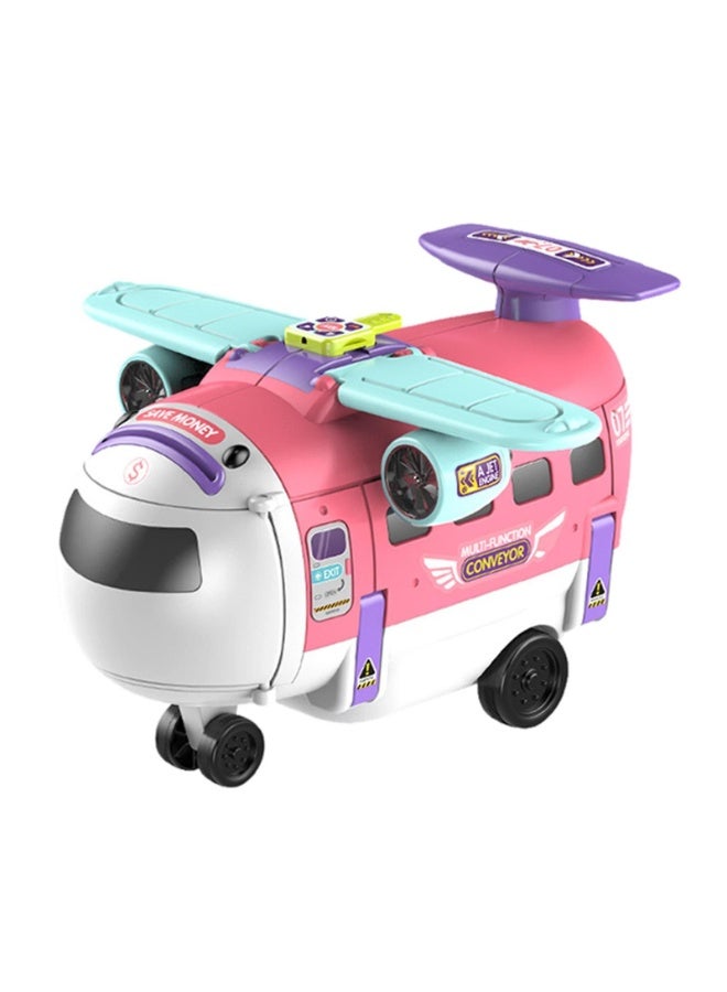 حديقة الألعاب لعبة طائرة سيارة مع عجلة قيادة وأضواء وأصوات – لعبة تعليمية للقيادة للأطفال من عمر 3 إلى 6 سنوات - Image 1