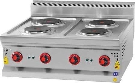 CSA Inox Karacasan Industrial 900 Series Countertop 4-Burner Electric Cooker 