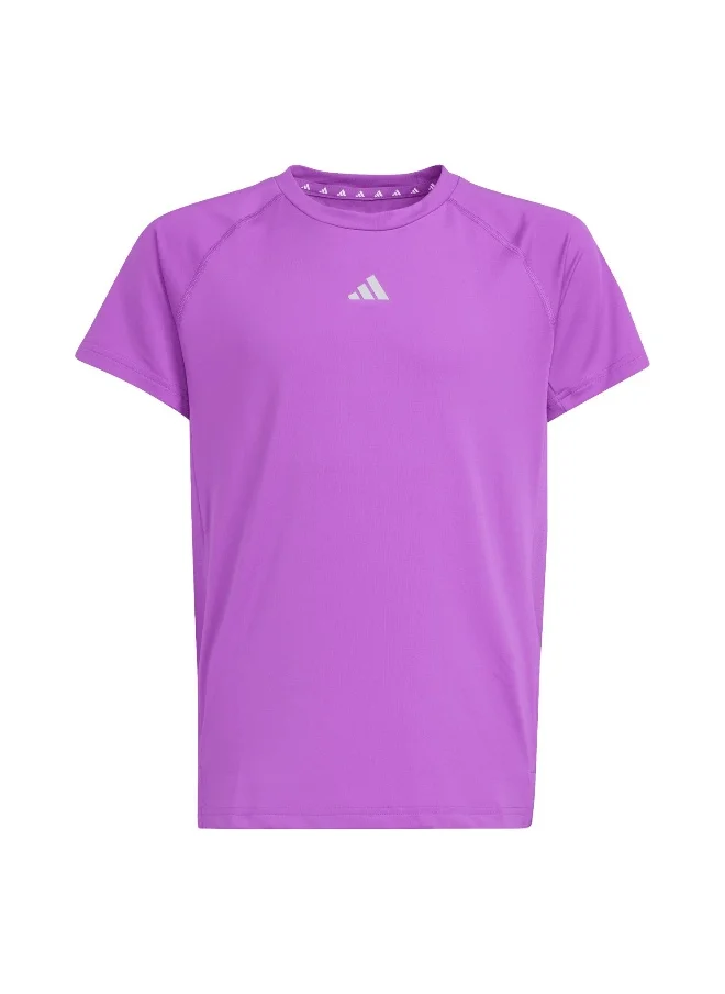 Adidas adidas Jg Tee Purple Training T-Shirts 5-6Y
