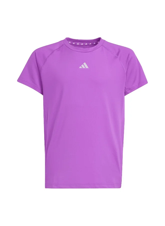 Adidas adidas Jg Tee Purple Training T-Shirts 5-6Y