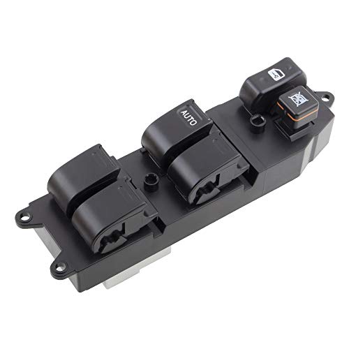 Boxi مفتاح نافذة الطاقة الرئيسي الجانبي الأيسر للسائق يناسب تويوتا أفالون 1998 1999 / كامري 1997 1998 1999 2000 2001 / كورولا 1998 1999 2000-2002 | رقم OE# 84820-60090 84820-AA011 - Image 1