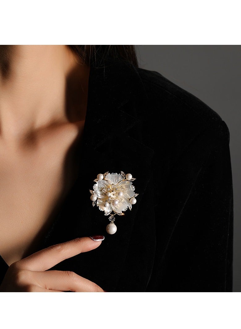 KUYING New Pearl Camellia Brooch  - Image 2