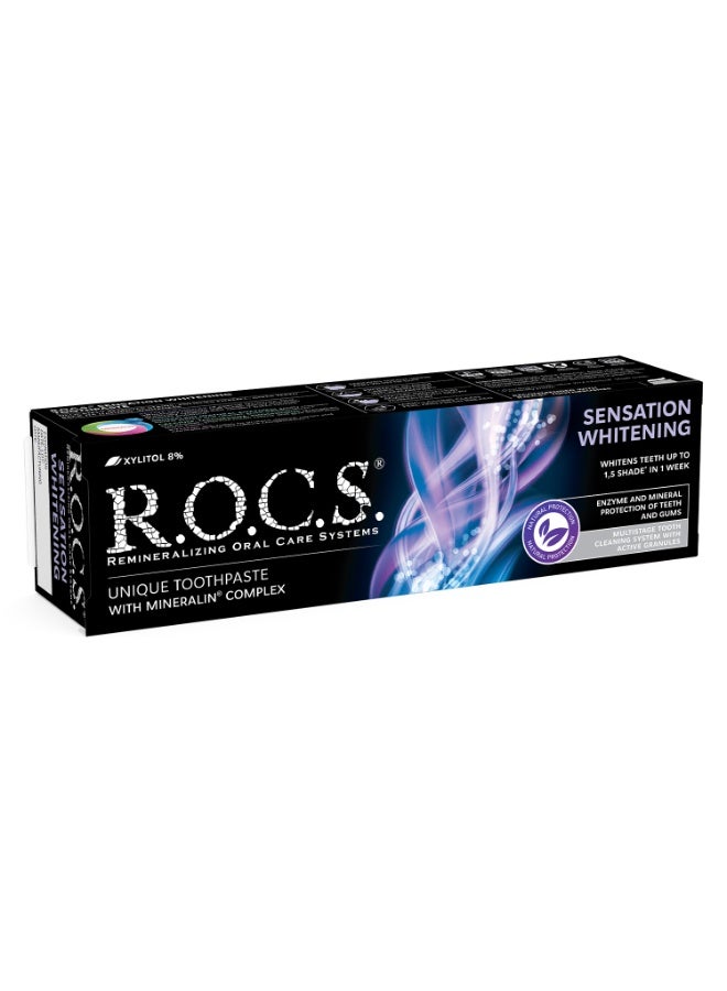 Rocs Toothpaste R.O.C.S. Sensation Whitening, extreme fresh 74 g - Image 3