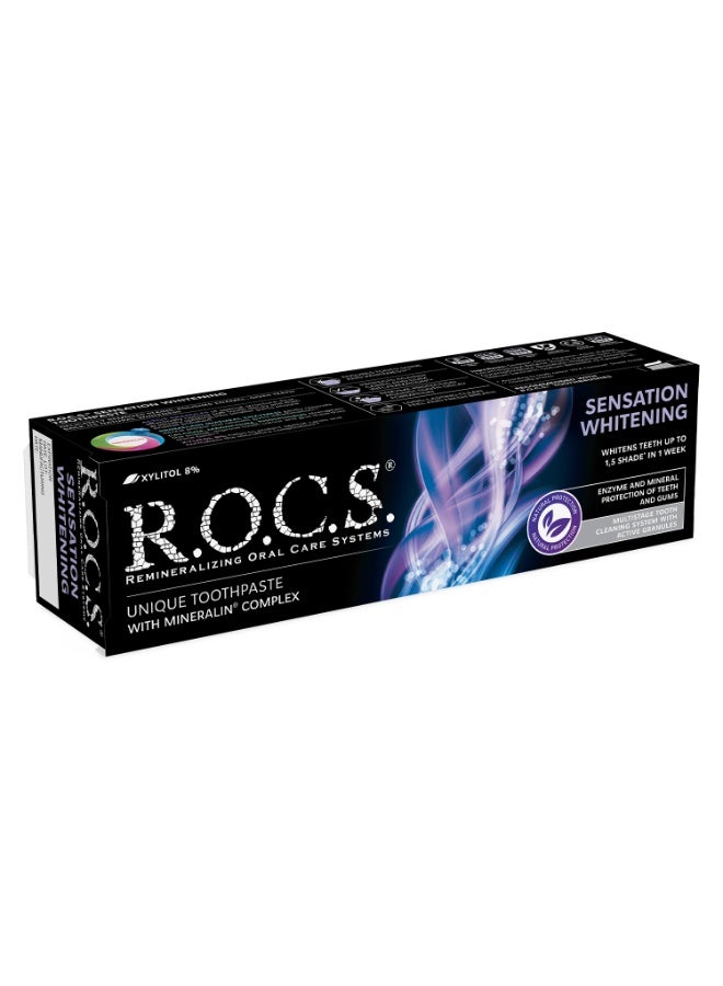 Rocs Toothpaste R.O.C.S. Sensation Whitening, extreme fresh 74 g - Image 4