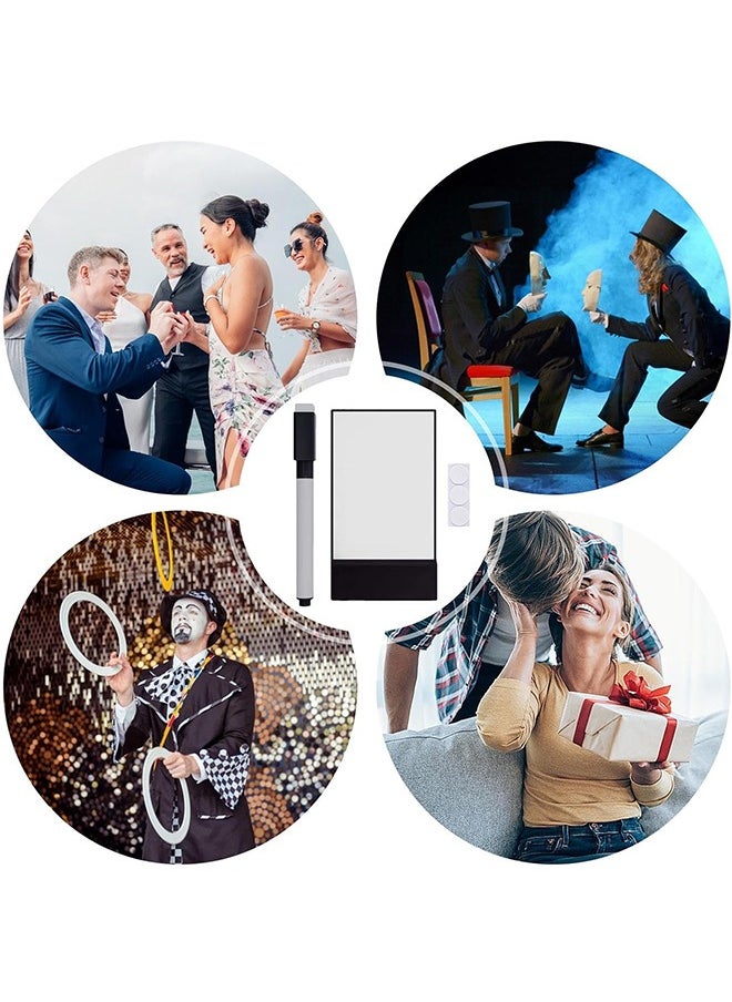 2 Pack Magic Flick Pads, Drawing Board Magic Props, Flick Pad Instantly Change The Picture on Notepad, Magic Tricks Props Drawing Board, Interactive Fun Expressing Flick Pad