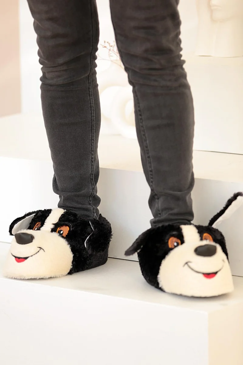 Pembe Potin Pink Potin Cute Dog Thick Sole Fashion Unisex Slippers 001-999-22