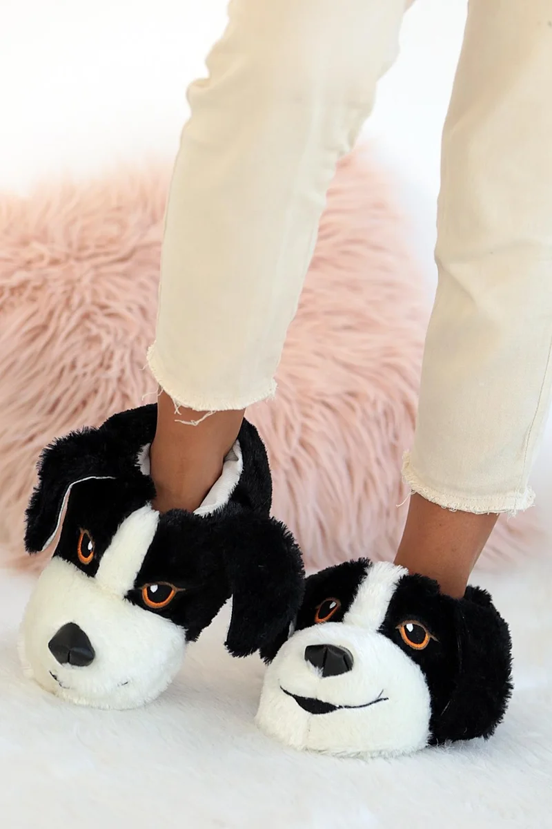 Pembe Potin Pink Potin Cute Dog Thick Sole Fashion Unisex Slippers 001-999-22