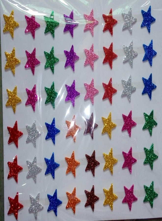 E Shopping Sparkling Foam Glitter Star Sticker (120 Sticker) - Image 3