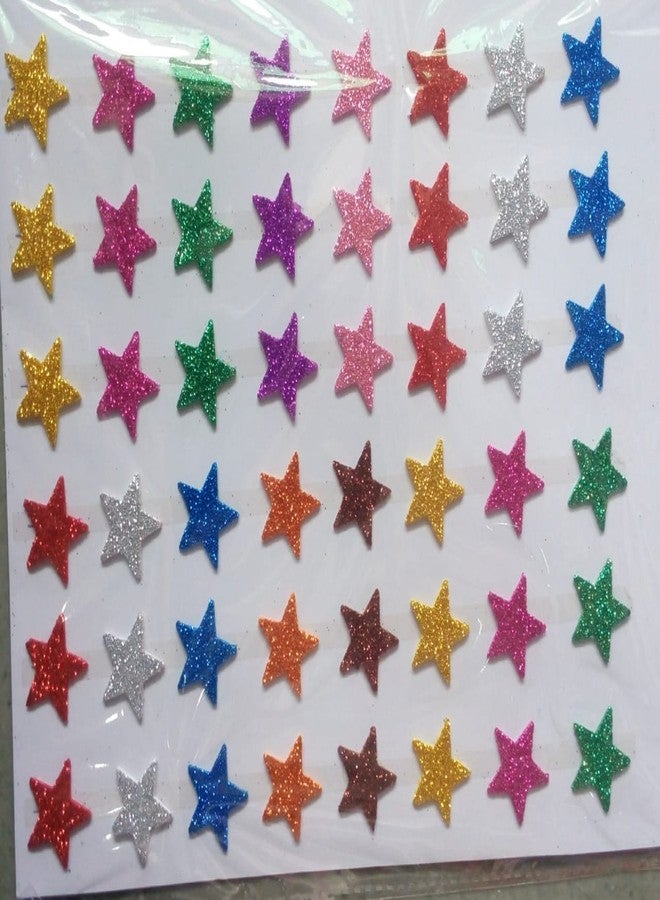 E Shopping Sparkling Foam Glitter Star Sticker (120 Sticker) - Image 2