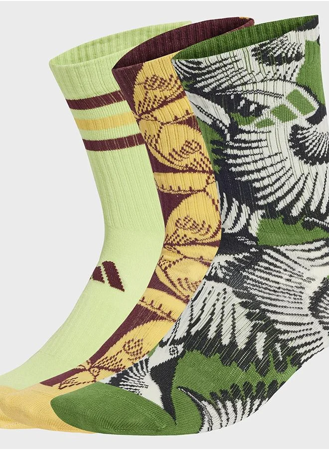 اديداس ثلاثة أزواج من جوارب adidas x FARM