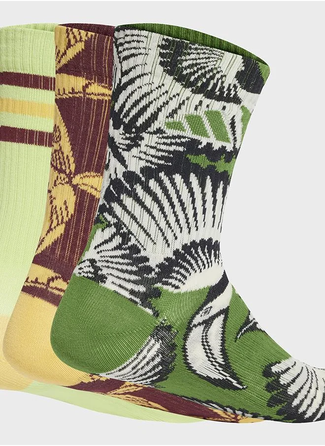 اديداس ثلاثة أزواج من جوارب adidas x FARM