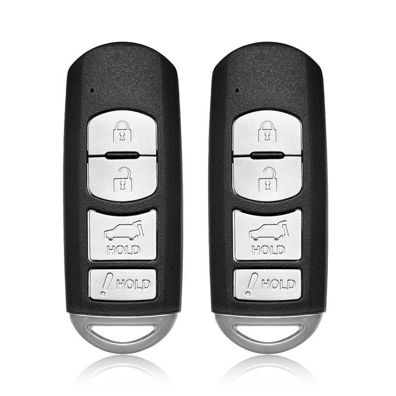 2 Keylessbest Replacement for 2016 2017 2018 2019 Mazda CX5 CX9 Key Fob Remote Control WAZSKE13D02 4 Buttons 315MHz