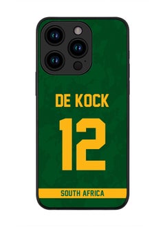Cover for iPhone 15 Pro Case , Rugged Black Slim fit Soft Flexible Thin Protective Phone Cases - Player Name - David Miller, Jersey Number- 10
