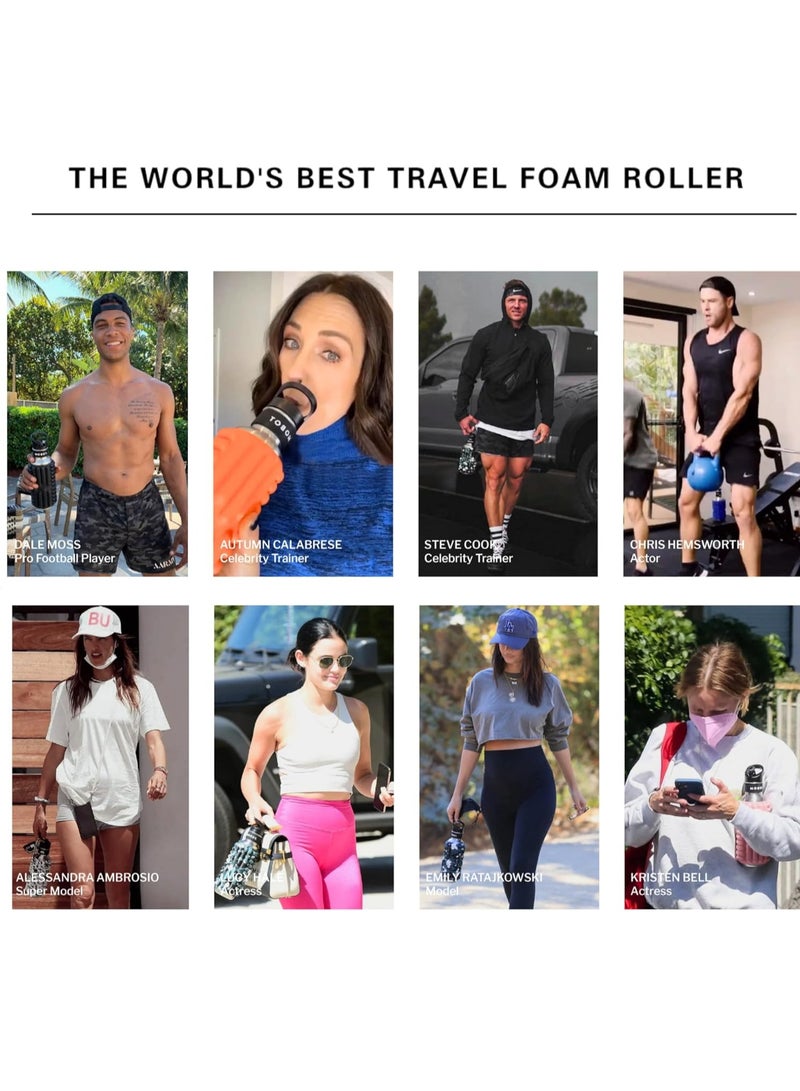 MOBOT Big Bertha Foam Roller Water Bottle - Sky Blue 1.2L - Image 2