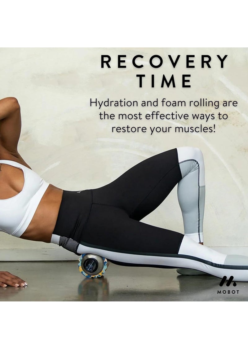 MOBOT Big Bertha Foam Roller Water Bottle - Sky Blue 1.2L - Image 4