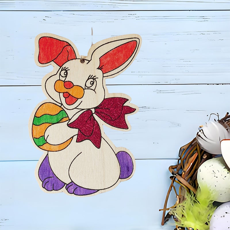 Christmas Easter Halloween Wooden Small Drawing Board Children'S Creative Graffiti Board Hand-Painted Decorations - Image 2