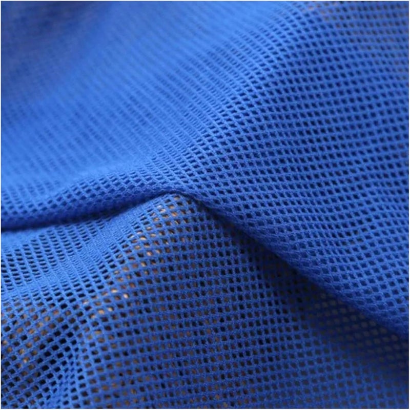 Stretch Mesh Fabric Diamond Shape Net Breathable Mesh Fabric for DIY Seat Cover Sport Shoes Bags Sofa Gauze Curtain T-Shirts Cloth Material(Dark Blue) - Image 1