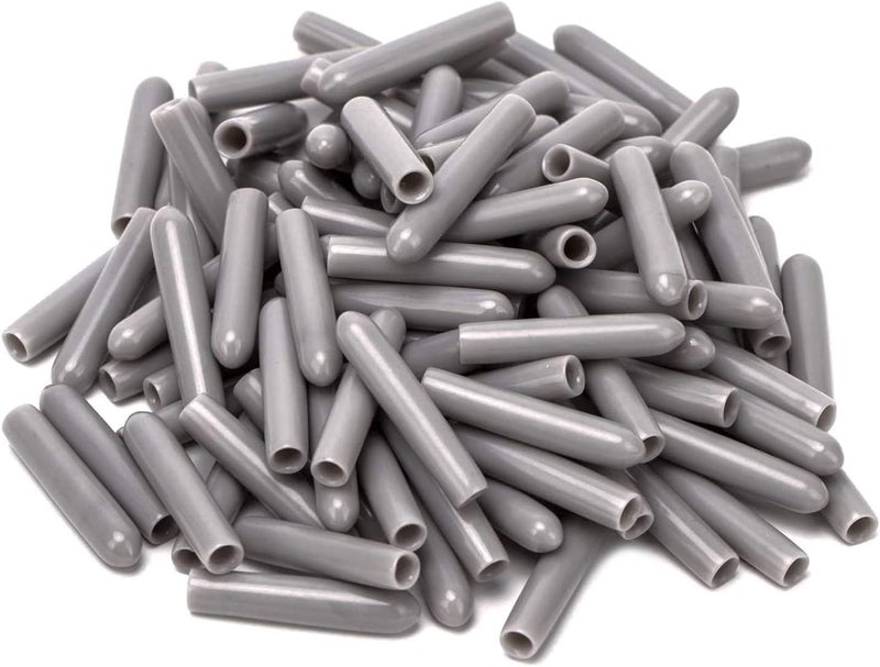 BaiJ Dishwasher Caps for Basket, 100 Pack of Caps for Teeth in Dishwasher Universal PVC Baskets Protection Pins Rust and Anti-Scratch Grey - Image 1