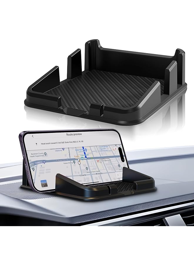 إيروريكس وسادة مطاطية مضادة للانزلاق على لوحة عدادات السيارة، حامل هاتف للسيارة، حامل لوحة عدادات السيارة لنظام تحديد المواقع العالمي، وسادة هاتف محمول 4.7 - Image 1