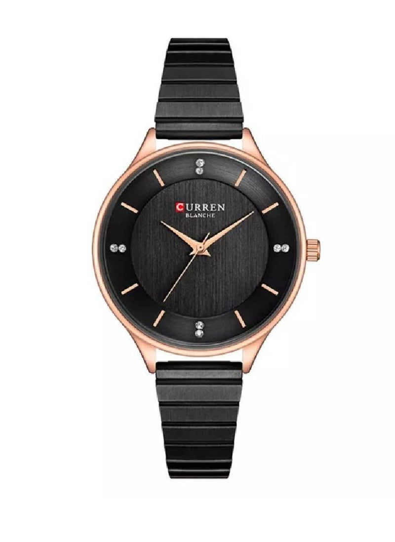 CURREN - 9041 Brand Luxury Waterproof Women's Watch with Quartz Ladies Wrist Watch Black - Image 1