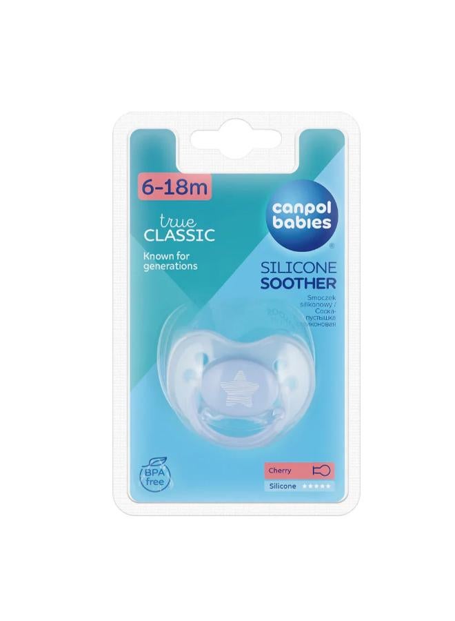 Canpol Babies Silicone Cherry Soother 6-18m – Blue - Image 1