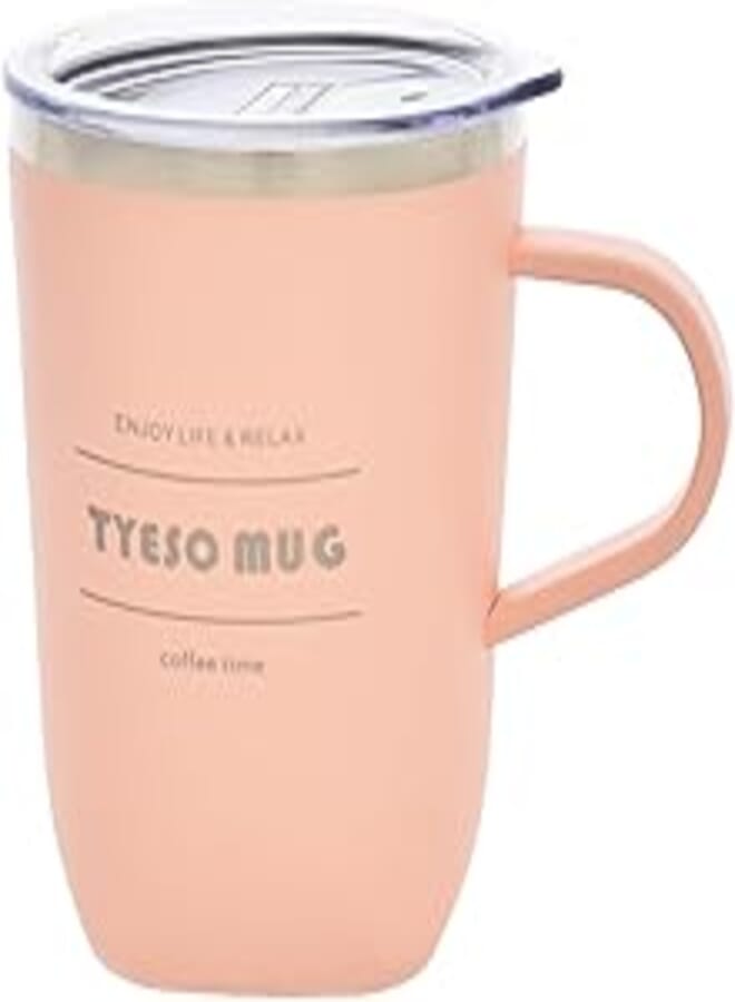 كوب حراري TYESO TS-8718B سعة 300 مل مع مواد عالية الجودة معزول فراغياً من الفولاذ المقاوم للصدأ مع غطاء للسفر والرياضة والأنشطة الخارجية للمشروبات الباردة والساخنة - متعدد الألوان