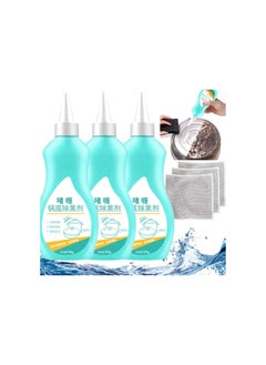 Magic Gel Cleaner for Pots and Pans, Cleaner for Bottom of Pots and Pans, Gel Cleaner for Cookware Bottom, Black Pot Bottom Cleaning Gel, Stainless Steel Cleaner Remover Kitchen Cleaner (3PCS)