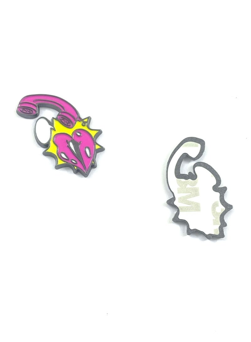 Saudi love Shape Metal Sticker for Mobile or Any Smooth Surface  - Image 2