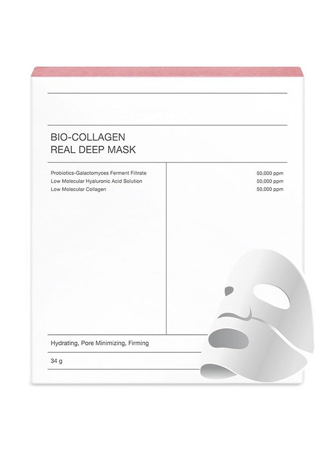 BIODANCE - Bio-Collagen Real Deep Mask, Hydrating Overnight Mask, Pore Minimizing, Elasticity Improvement, 34g x4ea - Image 1