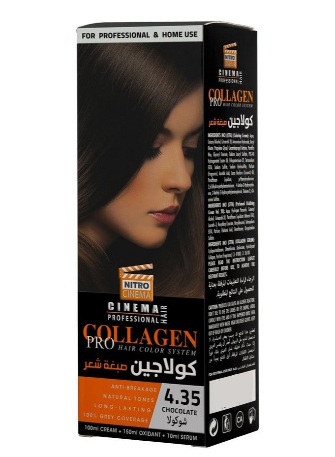 نيترو سينما  كولاجين صبغة شعر لون شوكولا 4.35 - Image 1