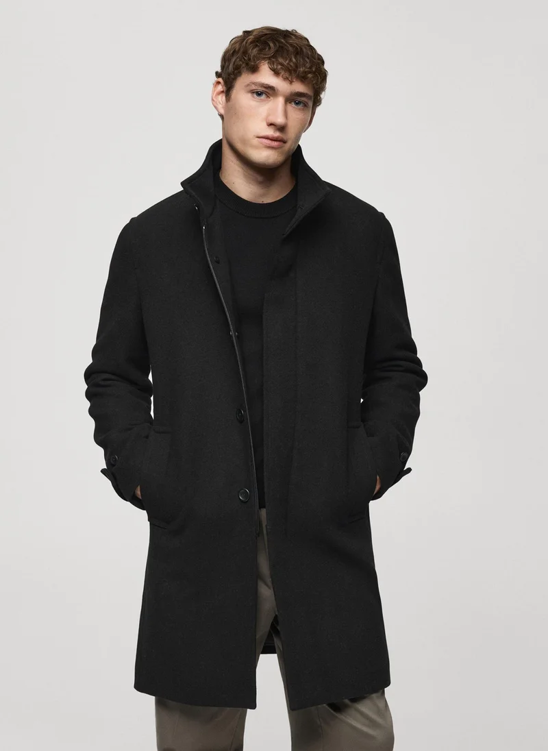 Mango Man Quilted Wool Inner Coat