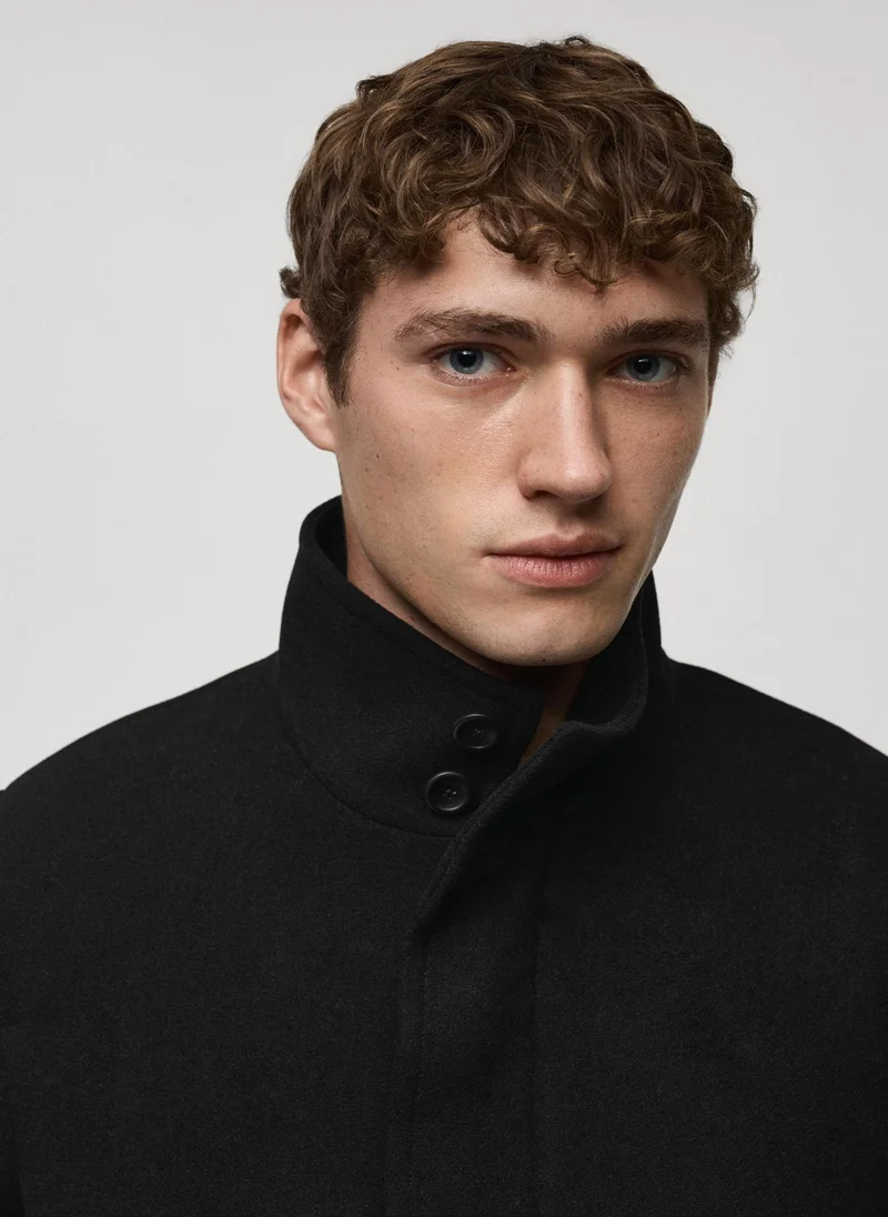 Mango Man Quilted Wool Inner Coat