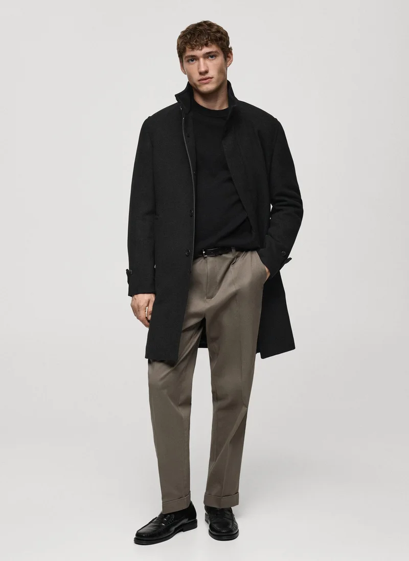 Mango Man Quilted Wool Inner Coat