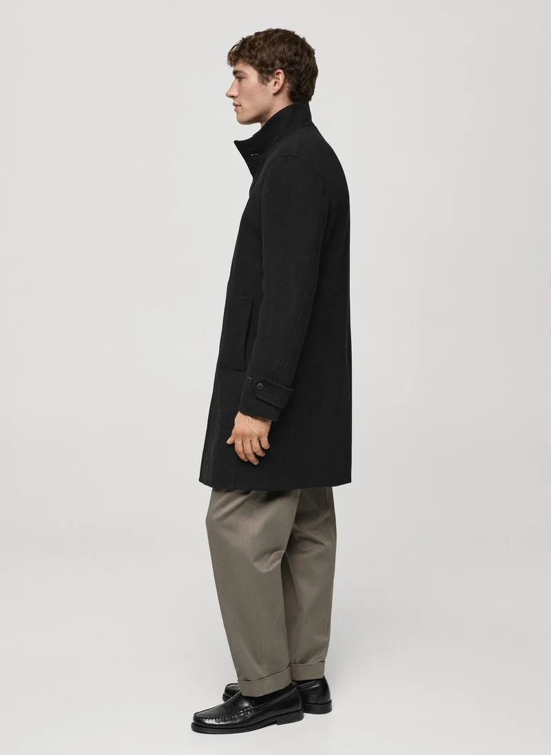 Mango Man Quilted Wool Inner Coat