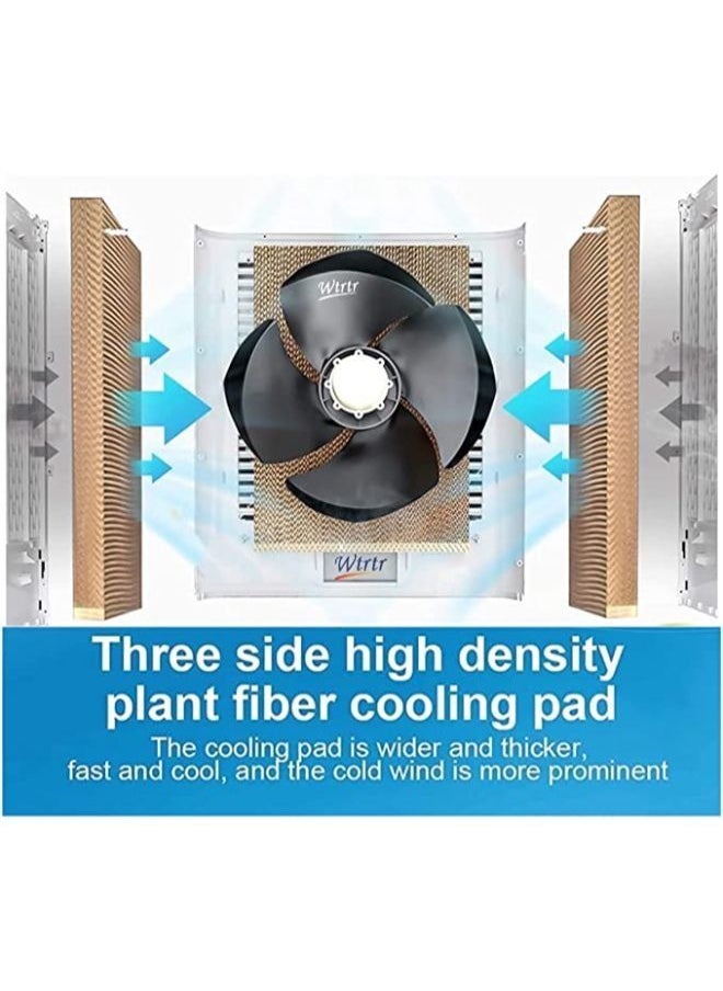 Wtrtr 50L Commercial Home Air cooler Outdoors Water-Cooled Moving Air Cooler, Home Air-Conditioning Fan 3-In-1 Evaporative Air Cooler with 3-Speed Adjustment, Wide-Angle Air Supply  - Image 4