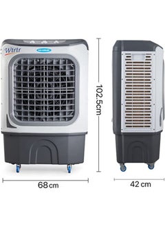 Wtrtr 50L Commercial Home Air cooler Outdoors Water-Cooled Moving Air Cooler, Home Air-Conditioning Fan 3-In-1 Evaporative Air Cooler with 3-Speed Adjustment, Wide-Angle Air Supply  - Image 2