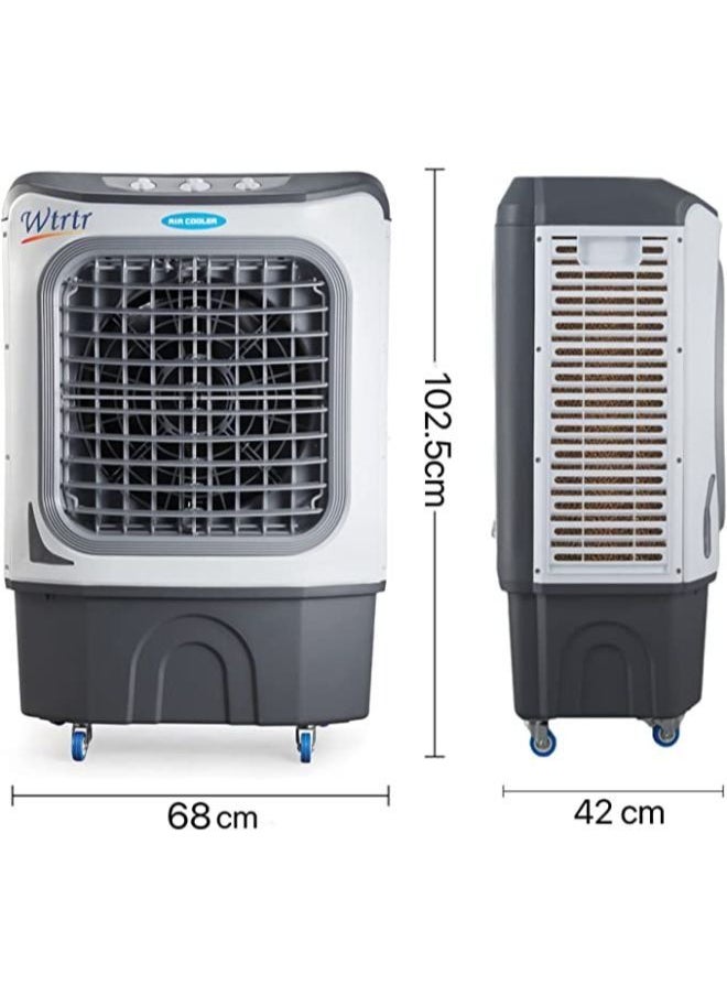 Wtrtr 50L Commercial Home Air cooler Outdoors Water-Cooled Moving Air Cooler, Home Air-Conditioning Fan 3-In-1 Evaporative Air Cooler with 3-Speed Adjustment, Wide-Angle Air Supply  - Image 2