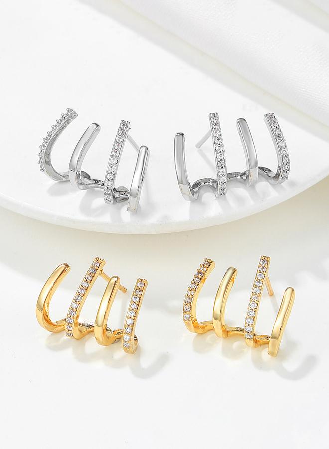 Take Two Embellished Cuff Earrings - Image 5