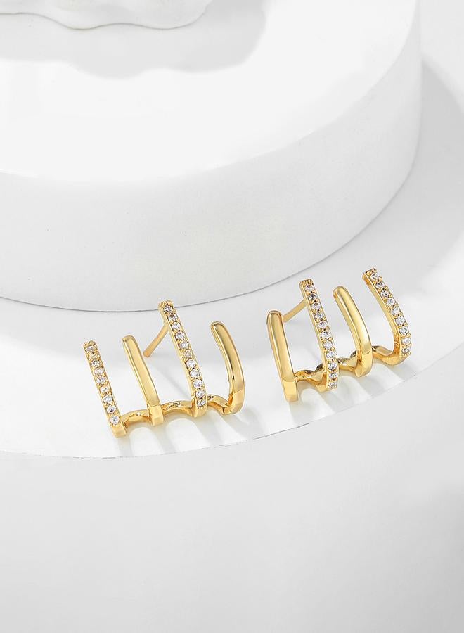 Take Two Embellished Cuff Earrings - Image 1