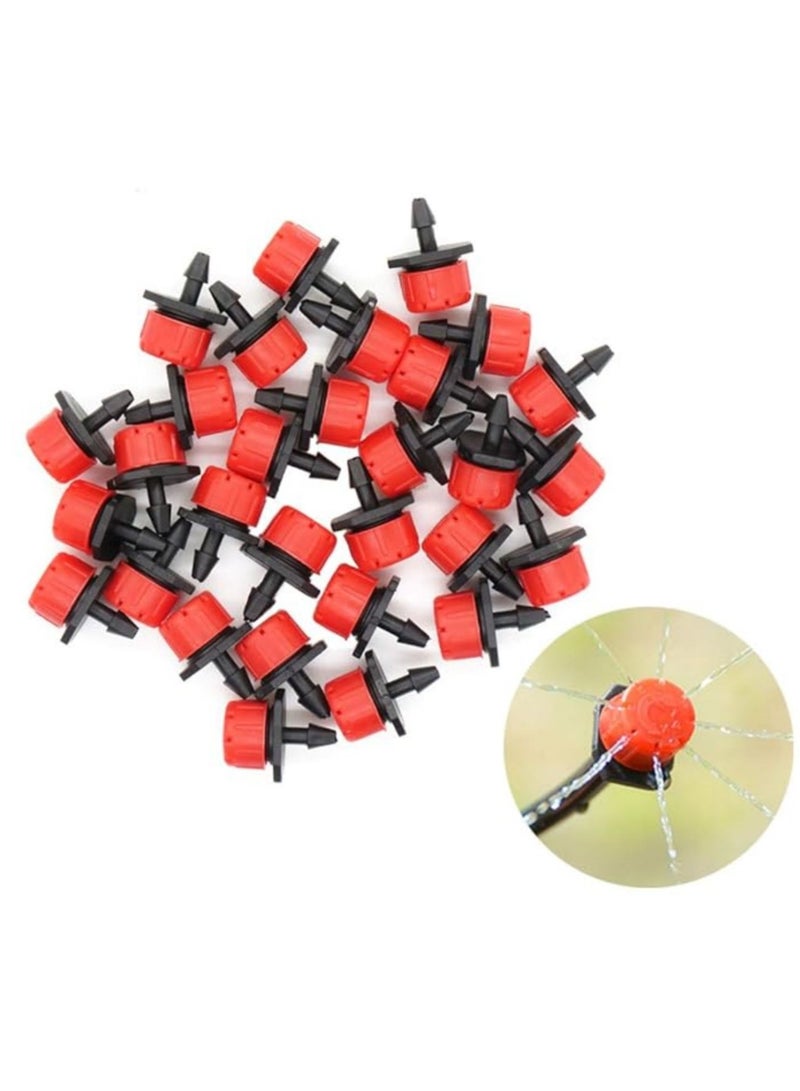 30 PCS Mist Irrigation Kits Accessories, Blank Distribution Tubing, Watering System, Automatic Watering Drip Kit, Sprinkler Nozzle Set, for Garden Greenhouse Flower Bed