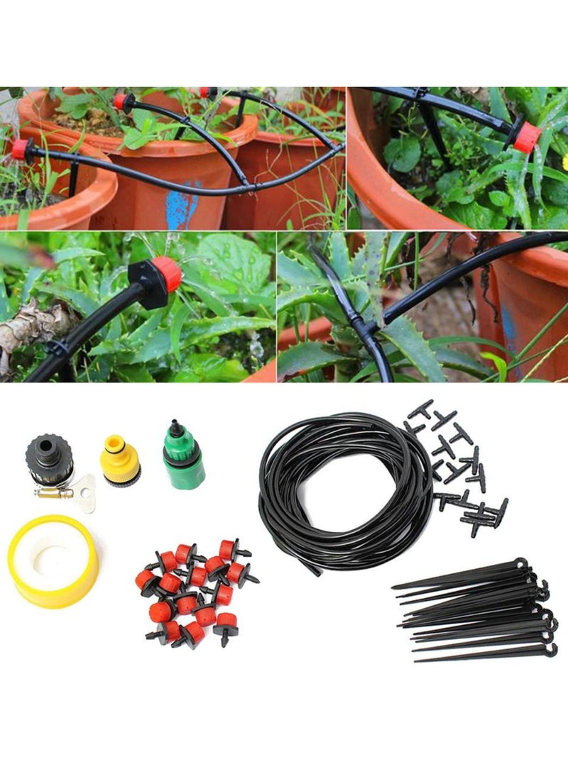 30 PCS Mist Irrigation Kits Accessories, Blank Distribution Tubing, Watering System, Automatic Watering Drip Kit, Sprinkler Nozzle Set, for Garden Greenhouse Flower Bed