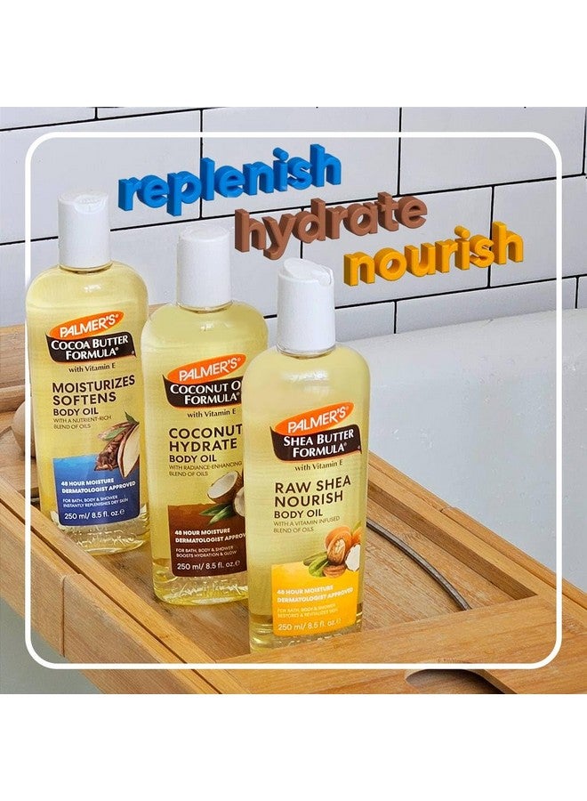 بالمرز مجموعة متنوعة من زيوت الجسم من بالمرز، زبدة الكاكاو وجوز الهند والشيا، معتمدة من أطباء الجلدية، امتصاص فوري، للاستحمام والجسم والاستحمام، عبوة من 3 قطع (8.5 أونصة × 3) - Image 5