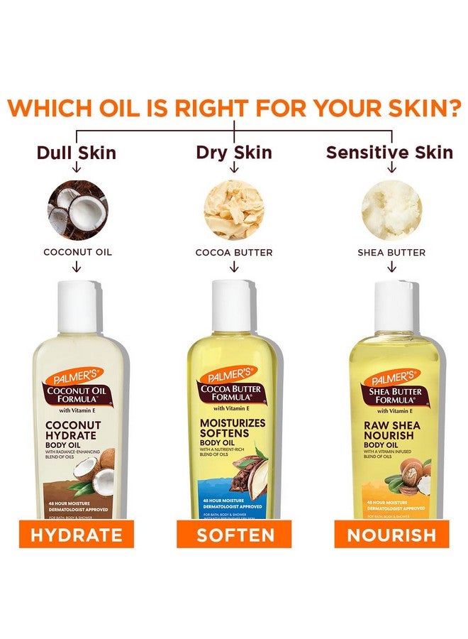 بالمرز مجموعة متنوعة من زيوت الجسم من بالمرز، زبدة الكاكاو وجوز الهند والشيا، معتمدة من أطباء الجلدية، امتصاص فوري، للاستحمام والجسم والاستحمام، عبوة من 3 قطع (8.5 أونصة × 3) - Image 3