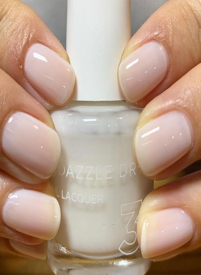 Dazzle Dry Mini Kit 4 Step System - Fine China, a sheer milky white. Simple and clean. (5 Piece Kit / 5 Manicures) - Image 4