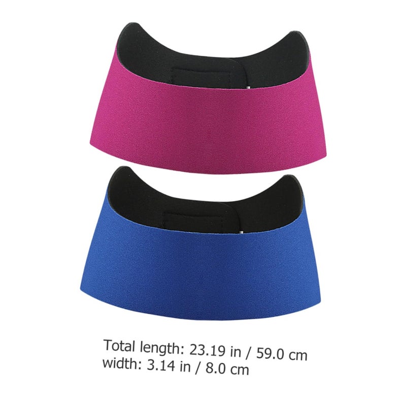 2Pcs Neoprene Swimming Headbands Prevents Water Entering Ears Comfortable Sports Swim - Image 3